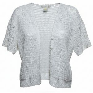 Vintage Papalion "Krochetta" 100% Cotton Crochet Cardigain Top
